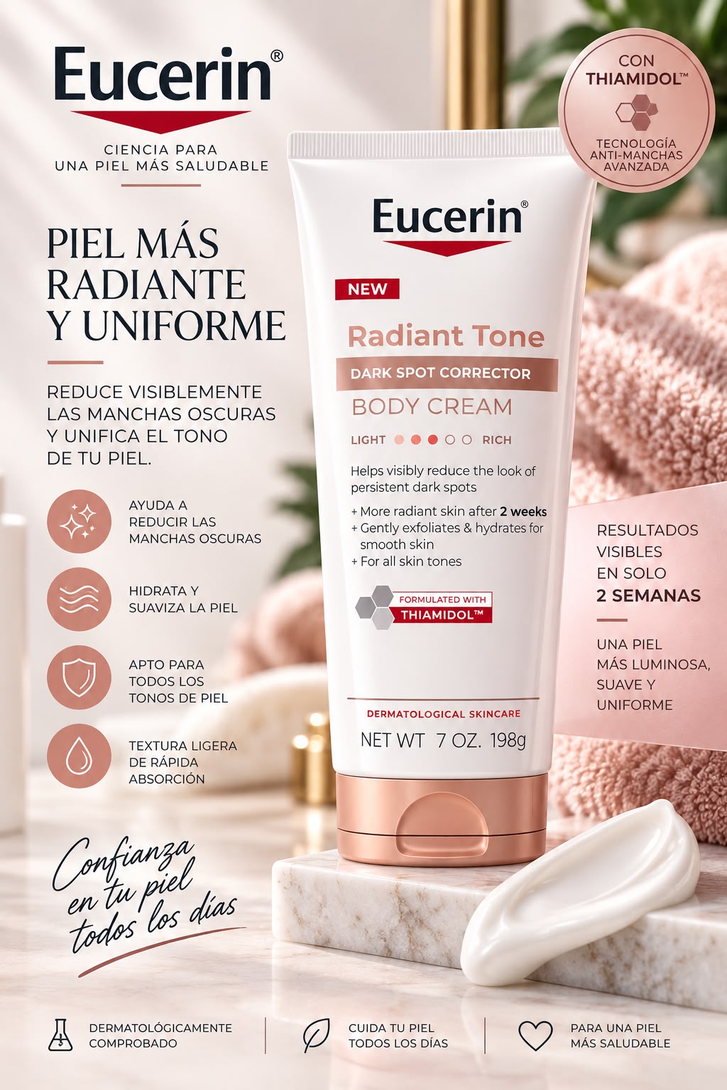 Eucerin Radiant Tone Dark Spot Corrector Body Cream 198 g